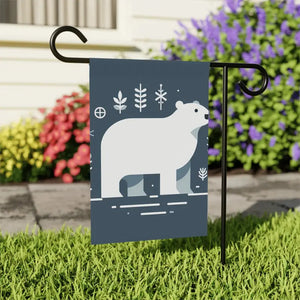 Polar Bear Winter House Banner - Garden Decor Flag - Dipaliz - Flags & Windsocks