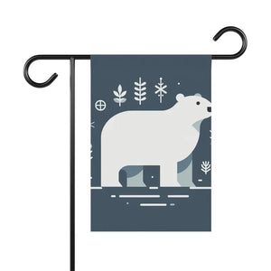 Polar Bear Winter House Banner - Garden Decor Flag - Dipaliz - Flags & Windsocks