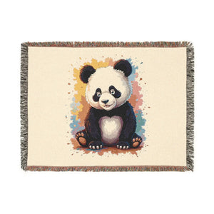 Polar Bear Woven Blanket – 100% Cotton Throw - Dipaliz - Blankets