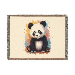 Cozy Polar Bear Woven Blanket - Majestic Wilderness Design - Dipaliz - Artwork / 80’’ × 60’’ - Blankets