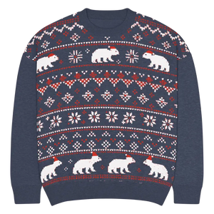 Polar Bears Winter Knitted Crew Sweater - Cozy Style - Dipaliz - Xl - Sweaters