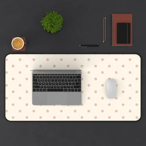 Polka Dot Desk Mat - Vibrant Creative Workspace Organizer - Dipaliz - 16’’ × 32’’ - Mouse Pads
