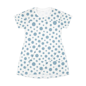 Polka Dot T-shirt Dress – Casual Summer - Dipaliz - Dresses - Xs
