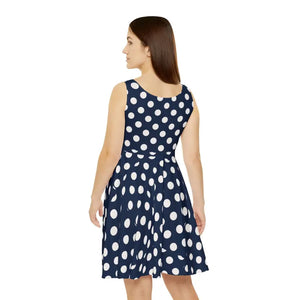 Women’s Skater Dress Vintage Polka Dot Flared Summer Style Dipaliz - Dresses