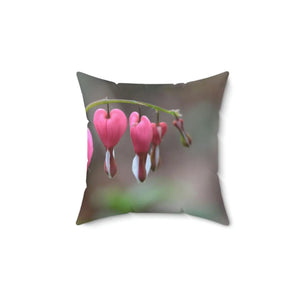 Modern Bleeding Hearts Throw Pillow - Polyester Square - Dipaliz - Pillows