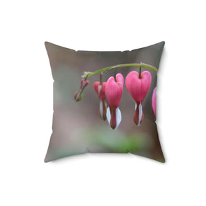 Modern Bleeding Hearts Throw Pillow - Polyester Square - Dipaliz - Pillows