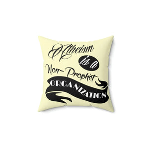 Bold Atheism Throw Pillow - Polyester Square - Dipaliz - Pillows