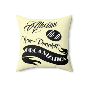 Bold Atheism Throw Pillow - Polyester Square - Dipaliz - Pillows
