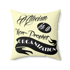 Bold Atheism Throw Pillow - Polyester Square - Dipaliz - Pillows