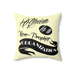 Bold Atheism Throw Pillow - Polyester Square - Dipaliz - Pillows