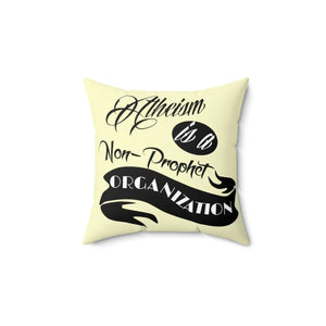 Bold Atheism Throw Pillow - Polyester Square - Dipaliz - Pillows