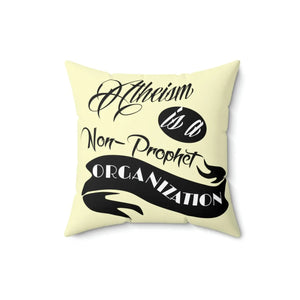 Bold Atheism Throw Pillow - Polyester Square - Dipaliz - Pillows
