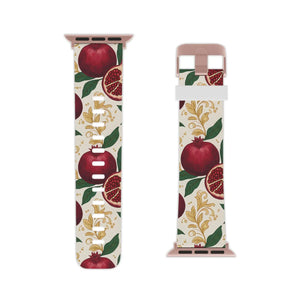 Pomegranate Floral Apple Watch Band - Botanical Gift - Dipaliz - Bands