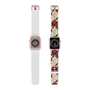 Pomegranate Floral Apple Watch Band - Botanical Gift - Dipaliz - Bands