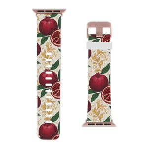 Pomegranate Floral Apple Watch Band - Botanical Gift - Dipaliz - Bands
