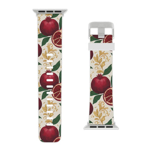 Pomegranate Floral Apple Watch Band - Botanical Gift - Dipaliz - Bands