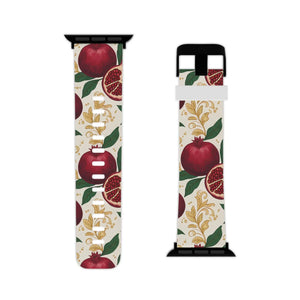Pomegranate Floral Apple Watch Band - Botanical Gift - Dipaliz - Bands