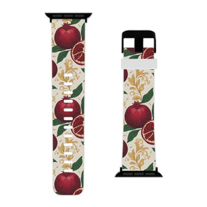 Pomegranate Floral Apple Watch Band - Botanical Gift - Dipaliz - Bands