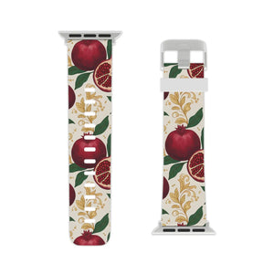 Pomegranate Floral Apple Watch Band - Botanical Gift - Dipaliz - Bands