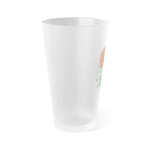 Poppy Flowers Frosted Pint Glasses - Gifts for Her - Dipaliz - Beer