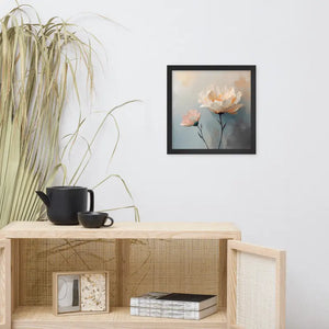 Framed Poster Poppy Flowers Il Painting Matte Black Frame Dipaliz - 14″×14″ - Posters