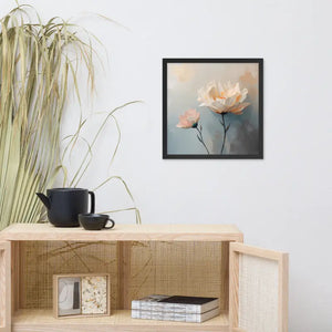 Framed Poster Poppy Flowers Il Painting Matte Black Frame Dipaliz - 16″×16″ - Posters