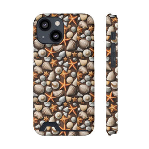 Phone Case Sea Shells Star Fishes Ocean Vibes Protection - Dipaliz - Iphone 13 Mini / Matte / Without Gift Packaging