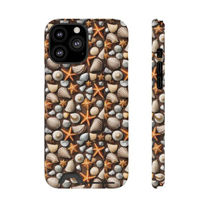 Phone Case Sea Shells Star Fishes Ocean Vibes Protection - Dipaliz - Iphone 13 Pro Max / Glossy / Without Gift