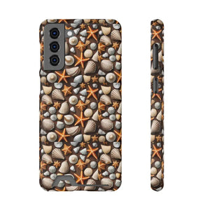 Phone Case Sea Shells Star Fishes Ocean Vibes Protection - Dipaliz - Samsung Galaxy S21 Plus / Glossy / Without Gift