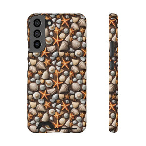 Phone Case Sea Shells Star Fishes Ocean Vibes Protection - Dipaliz - Samsung Galaxy S22 Plus / Matte / Without Gift