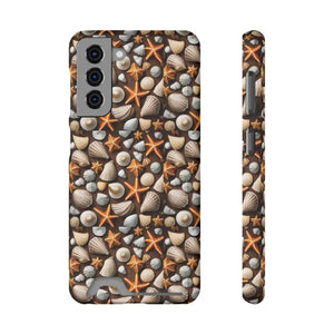Phone Case Sea Shells Star Fishes Ocean Vibes Protection - Dipaliz - Samsung Galaxy S21 / Matte / Without Gift