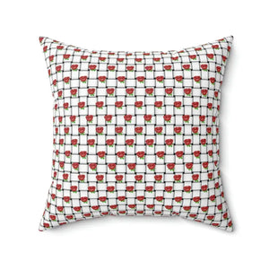 Spun Polyester Square Pillow - Elegant Weaved Background - Dipaliz - Throw Pillows