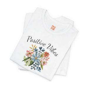 Soft Floral Tee Unisex Short Sleeve Cotton - Dipaliz - T-shirts