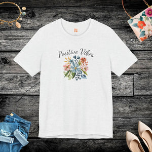 Soft Floral Tee Unisex Short Sleeve Cotton - Dipaliz - T-shirts