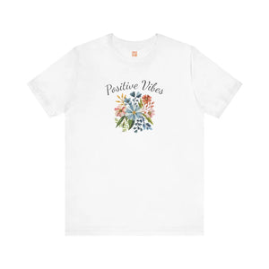Soft Floral Tee Unisex Short Sleeve Cotton - Dipaliz - T-shirts