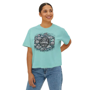 Positive Vibes Boxy Tee - Feel Good Cotton Comfort - Dipaliz - T-shirts