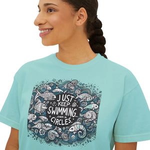 Positive Vibes Boxy Tee - Ring-spun Cotton - Dipaliz - T-shirts