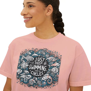 Positive Vibes Boxy Tee - Ring-spun Cotton - Dipaliz - T-shirts