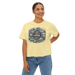 Positive Vibes Boxy Tee - Ring-spun Cotton - Dipaliz - T-shirts