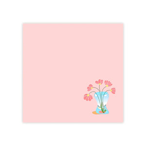 Floral Post It® Note Pads - Artistic Flower Design - Dipaliz - Sticky Notes