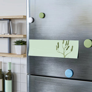 Vibrant Green Post it Notes - Botanical Office Decor - Dipaliz - Sticky