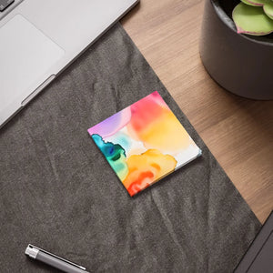 Vibrant Post It® Note Pads - Rainbow Watercolors - Dipaliz - Sticky Notes