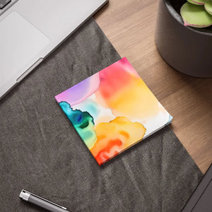 Vibrant Post It® Note Pads - Rainbow Watercolors - Dipaliz - Sticky Notes