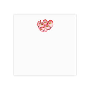 Vibrant Post It® Note Pads - Red Flowers Design - Dipaliz - 4’’ x / White - Paper Products