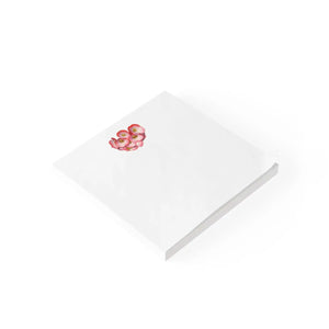 Vibrant Post It® Note Pads - Red Flowers Design - Dipaliz - Paper Products