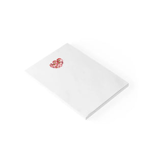 Vibrant Post It® Note Pads - Red Flowers Design - Dipaliz - Paper Products