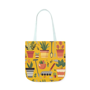 Canvas Tote Bag for Garden Tools and Potted Plants - Dipaliz - 18’’ × / Light Blue - Shopping Totes