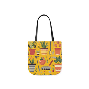 Polyester Canvas Tote Bag - Garden Tools and Plants - Dipaliz - Shopping Totes