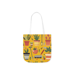 Polyester Canvas Tote Bag - Garden Tools and Plants - Dipaliz - Shopping Totes
