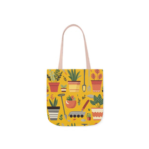 Polyester Canvas Tote Bag - Garden Tools and Plants - Dipaliz - Shopping Totes